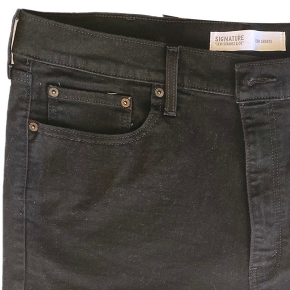 Levi Denim Bermuda Short 90’s Casual Plus Size Big & Tall Man 38 High Rise Black - Picture 8 of 12